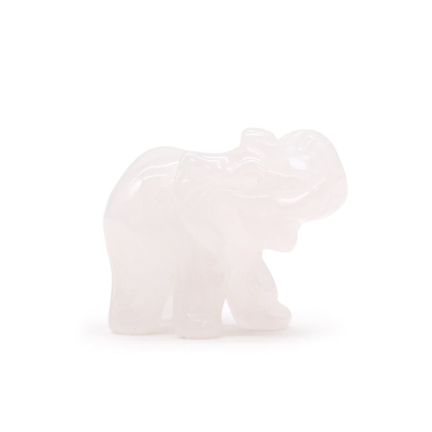 Glückselefant Edelstein - Rosenquarz 50x35x25mm