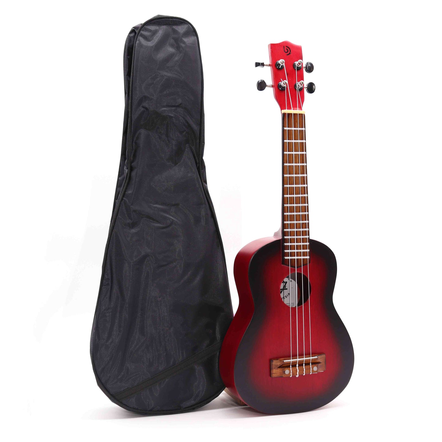 Handgefertigte Ukulele – Natürliches Sunburst-Finish (4 Saiten)
