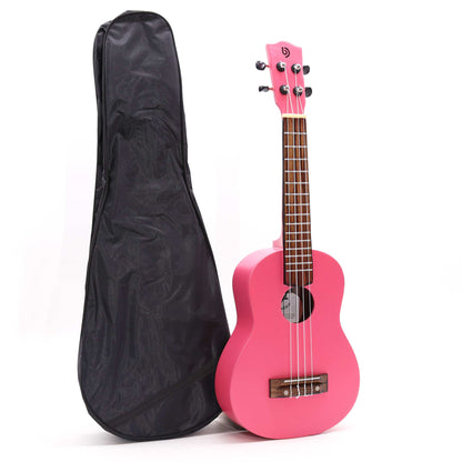 Ukelele Artesanal - Acabado Rosa Brillante (4 Cuerdas)