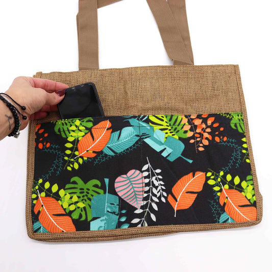 Tropical Market Einkaufstasche – (Zufällig) – 40 x 30 x 9 cm
