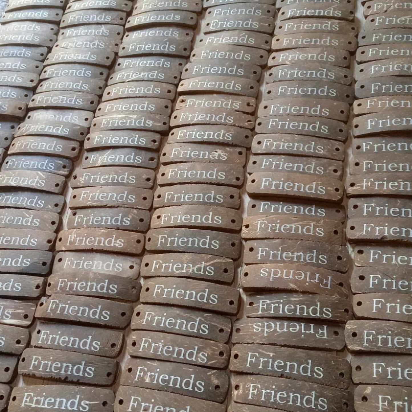 Bracelets d'amitié faits main - Imprimé noix de coco (assortiment)