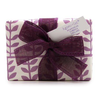 Geschenkset: Provence-Badebomben &amp; Tee &amp; Rose + Mondsteinkerze