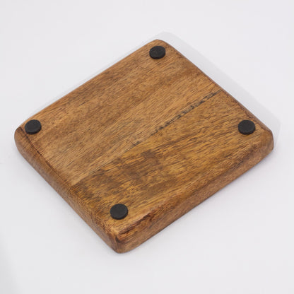 Bandeja cuadrada grande 15x15x2.5cm - León - HOP HARE
