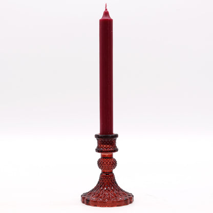 Portavelas Vintage para cena - Rojo Vampiro