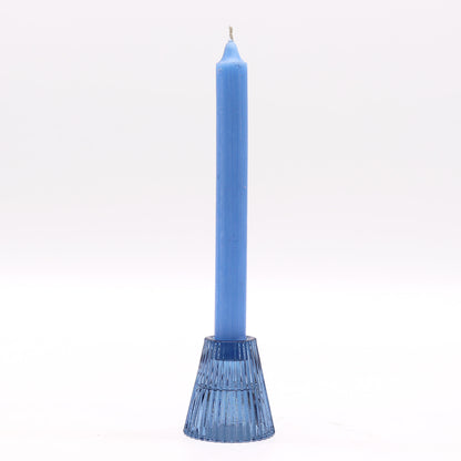 Portavelas reversible para cena / vela de té - Azul real