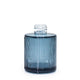 Botella redonda acanalada para difusor de varillas de 150 ml  - Azul ahumado