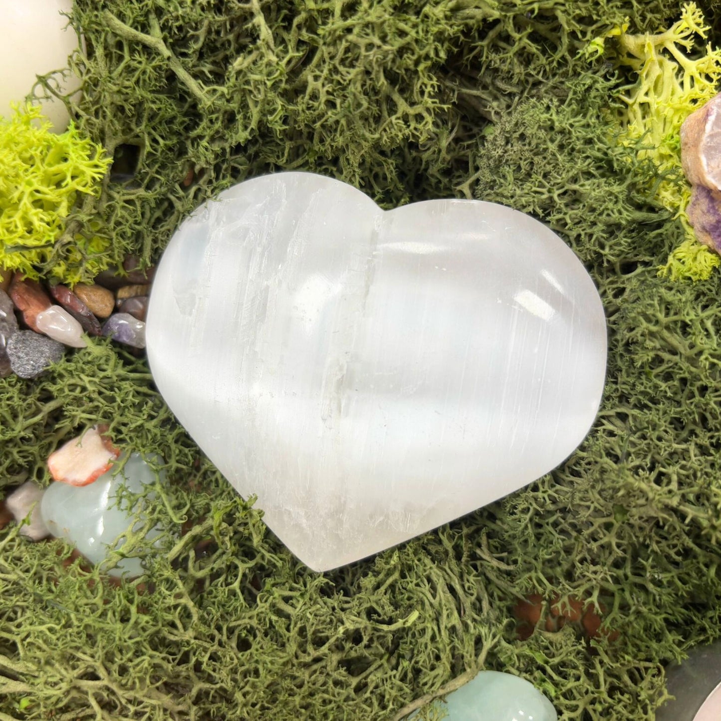 Corazón Selenita - 5-6 cm