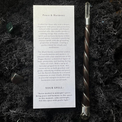 Bougies purificatrices des sorcières anciennes - Remède des corbeaux