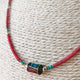 Collar nepalí de gemas extrafinas - Coral Tribal Bead