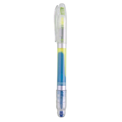 Marcador Doble Punta Azul y Amarillo