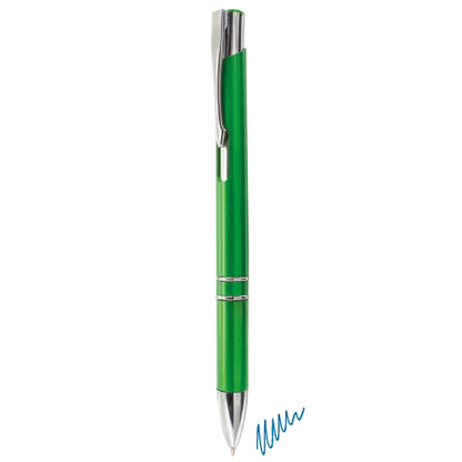 Stylo Bille Aluminium Vert Encre Bleue