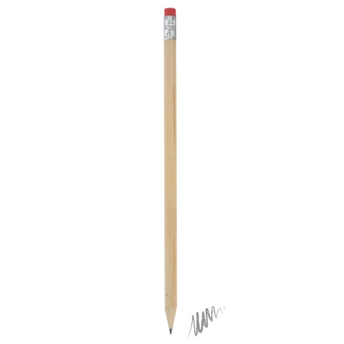 Crayon en bois rouge avec gomme
