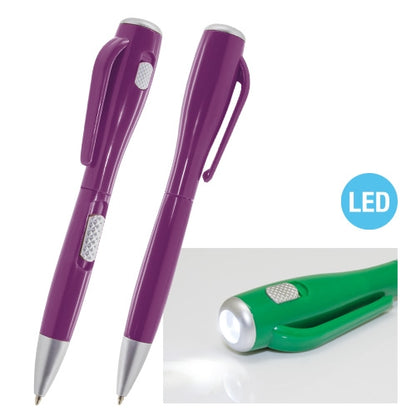 Stylo-lampe de poche LED lilas