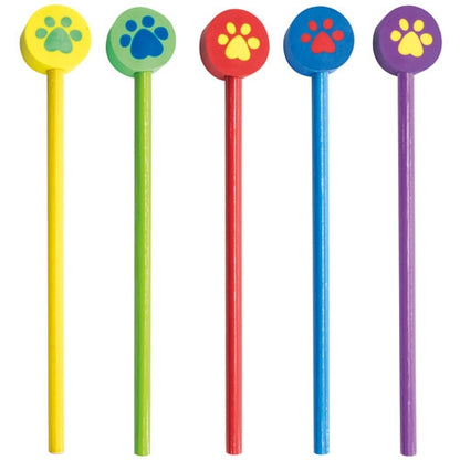 Set Lápices Huella de Pata 5 Colores