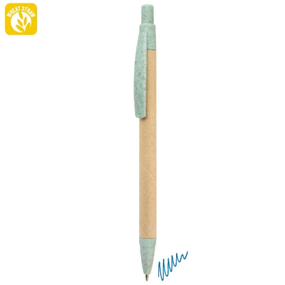 Bolígrafo Fibra Trigo Azul