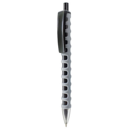 Kugelschreiber Grip Mesh Schwarz Grau