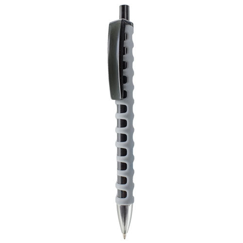 Kugelschreiber Grip Mesh Schwarz Grau