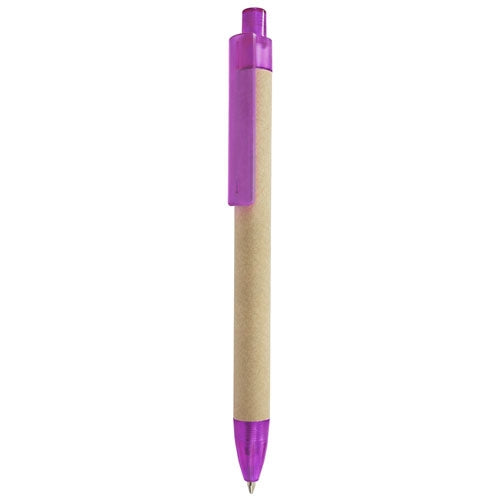 Stylo en carton violet