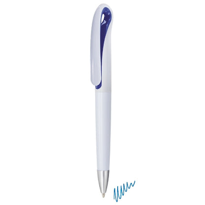 Bolígrafo Bicolor Blanco Azul Recambio 1mm