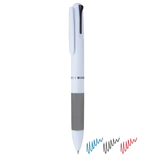 Stylo à anneau en métal 3 couleurs