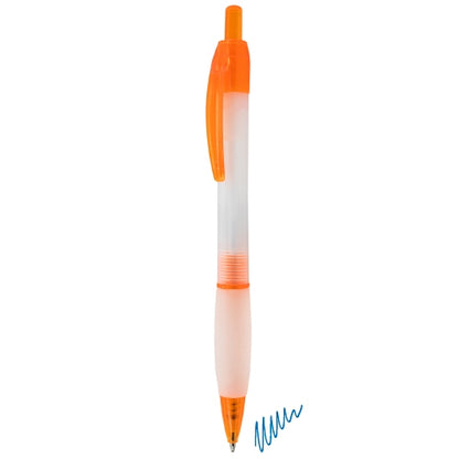 Bolígrafo Retráctil Bicolor Naranja
