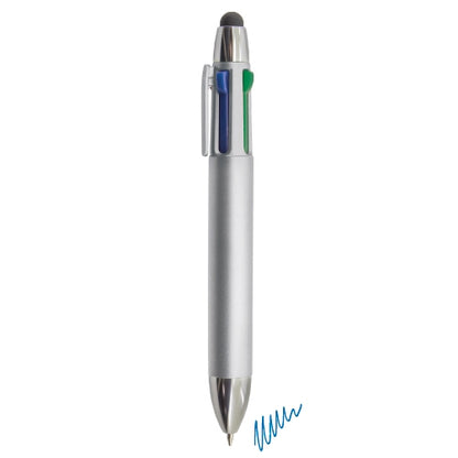 4-Farben-Zeigerstift in Silber