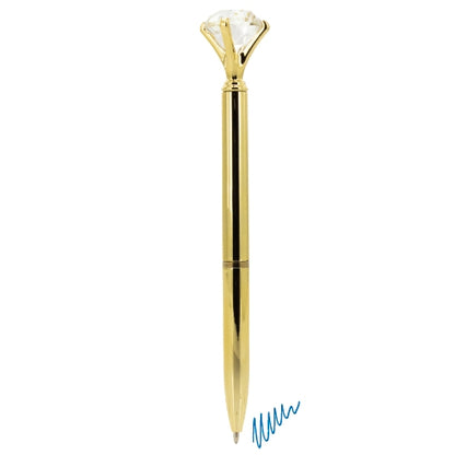 Bolígrafo Oro Detalle Diamante