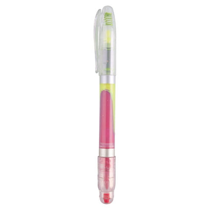 Marcador Doble Punta Fucsia Amarillo