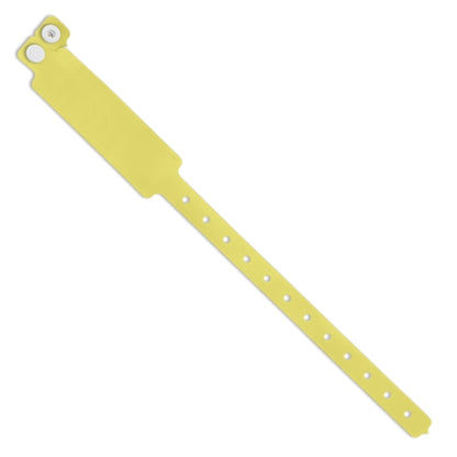 Bracelet d'enregistrement fluorescent jaune (paquet de 100)