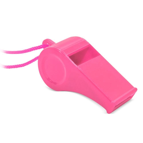 Silbato Con Cordón Fucsia (lote de 50)