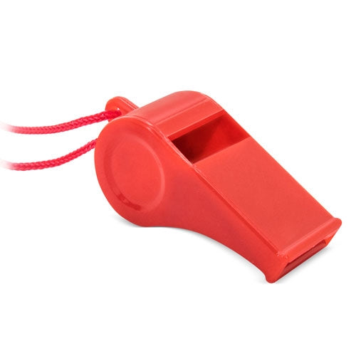 Silbato Con Cordón Rojo (lote de 50)