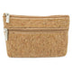 MONEDERO CORCHO DOBLE CREMALLERA "NATUR"