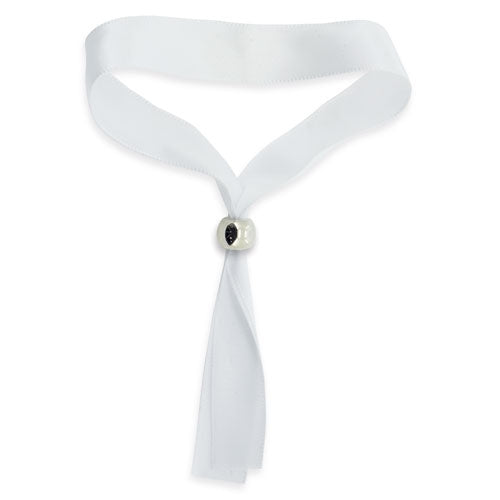 Bracelet boule réglable blanc (paquet de 50)