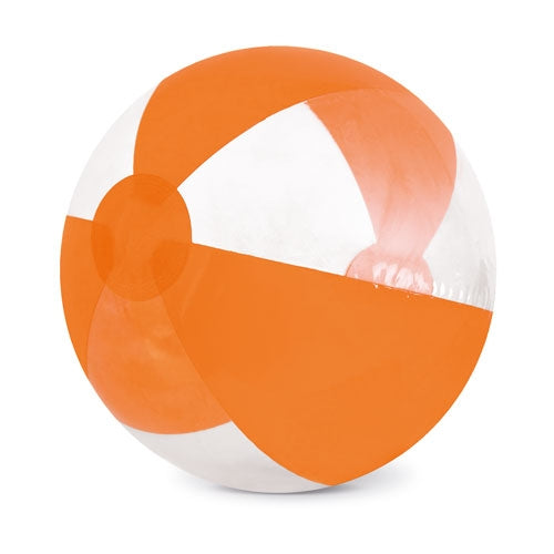 Balón Playa Transparente Naranja