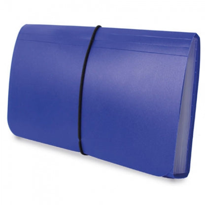 Chemise de tri de reçus bleue