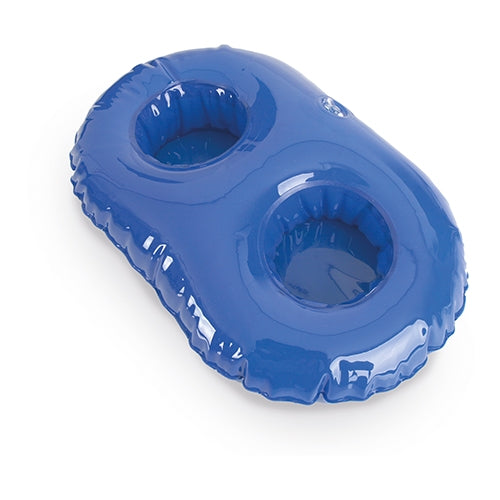 Plateau gonflable à cocktails bleu