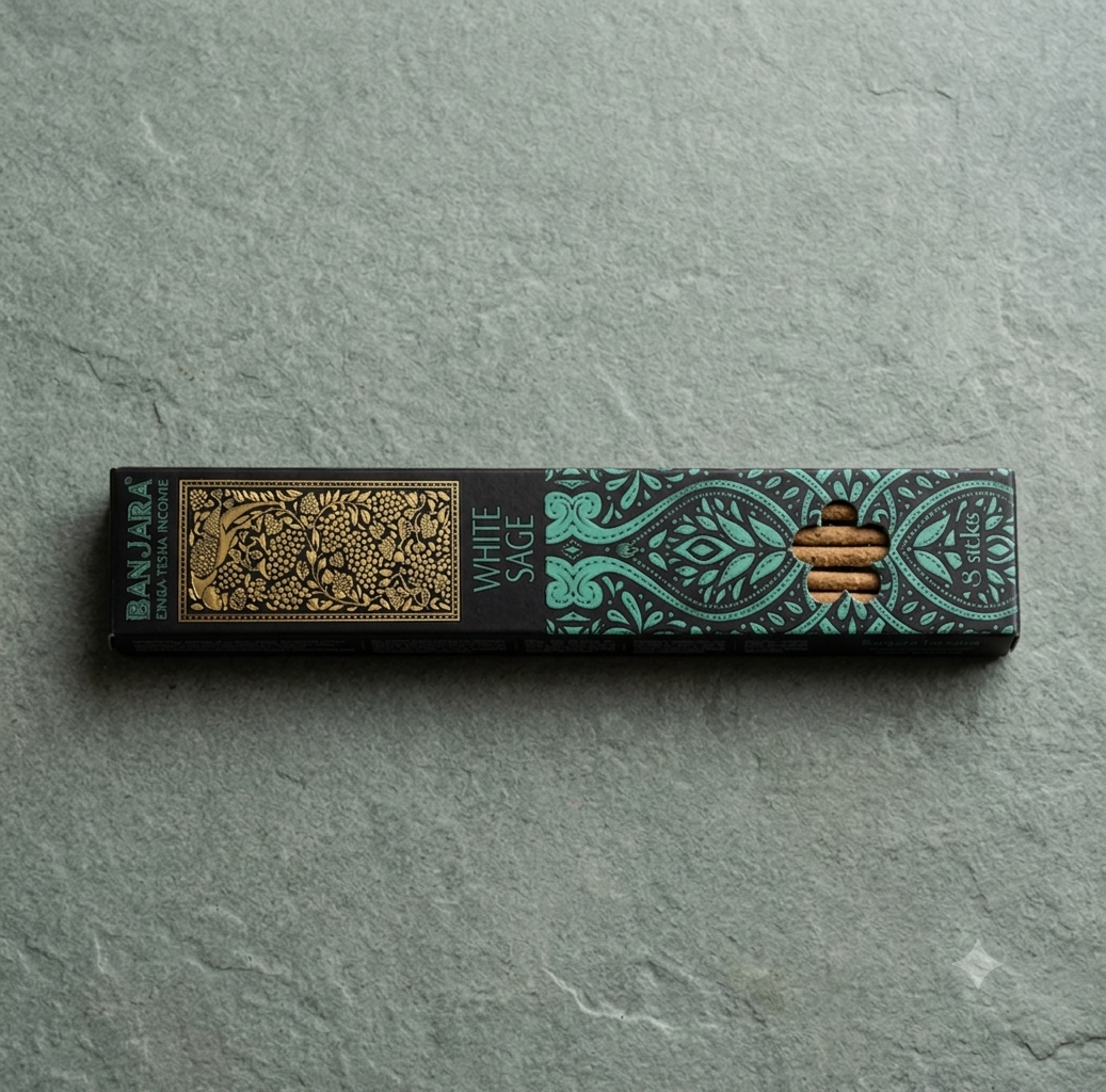 Banjara Extra Long Räucherstäbchen - Weißer Salbei