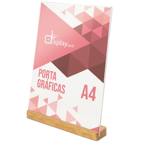 PORTAGRAFICAS A4 BASE MADERA "IZOR"