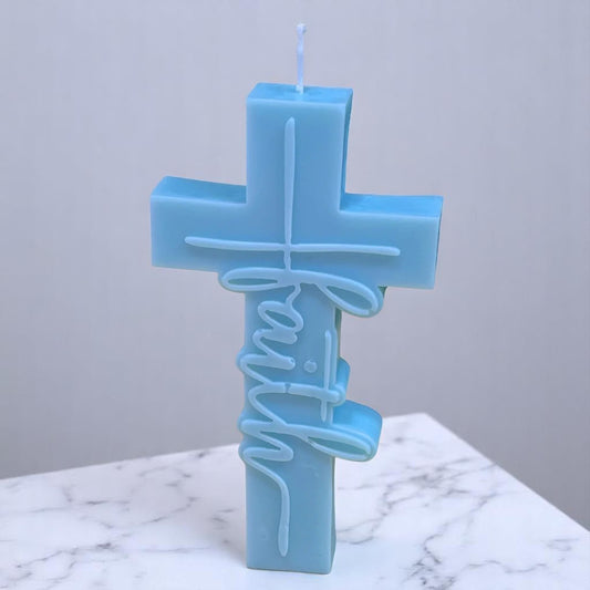 Große Kreuz-Taufkerze
