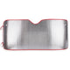 PARASOL METALICO COCHE 2 CARAS RIBETE ROJO