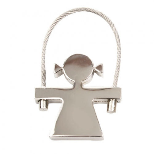 Porte-clés en métal fille P-040