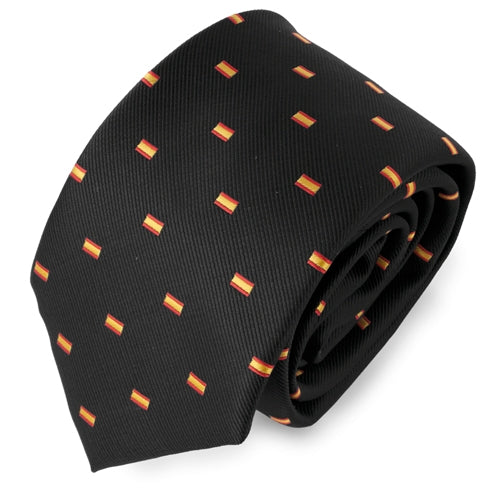 Corbata Bandera España Negra