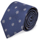 Corbata Navideña Copos de Nieve Azul