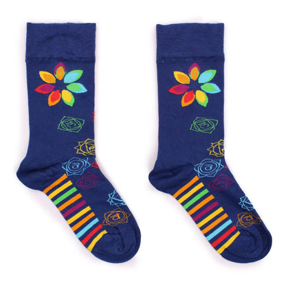 Chaussettes en bambou Hop Hare (S/M) - Chakra arc-en-ciel -