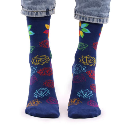 Chaussettes en bambou Hop Hare (S/M) - Chakra arc-en-ciel -