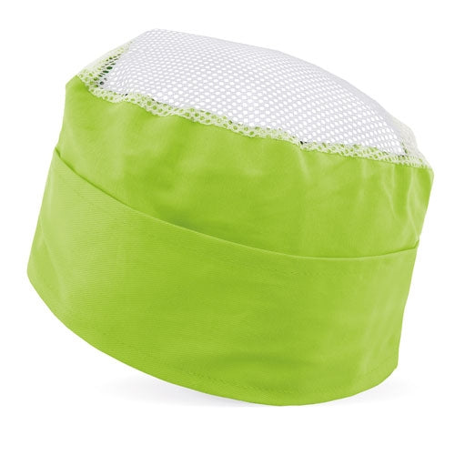 Bonnet professionnel à résille couleur pistache
