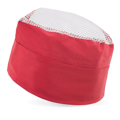 Bonnet professionnel en maille rouge