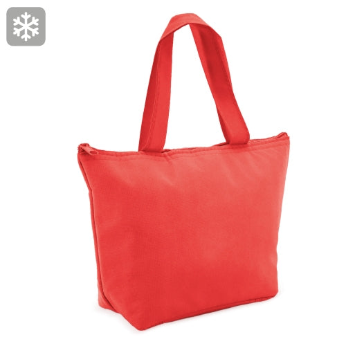 Rote Strandkühltasche