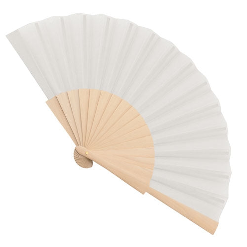 Abanico Madera 16 Varillas Blanco