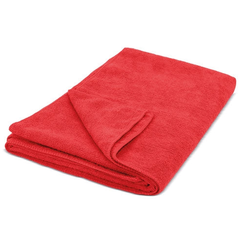 Toalla Microfibra Rizo Ultrasecado Rojo